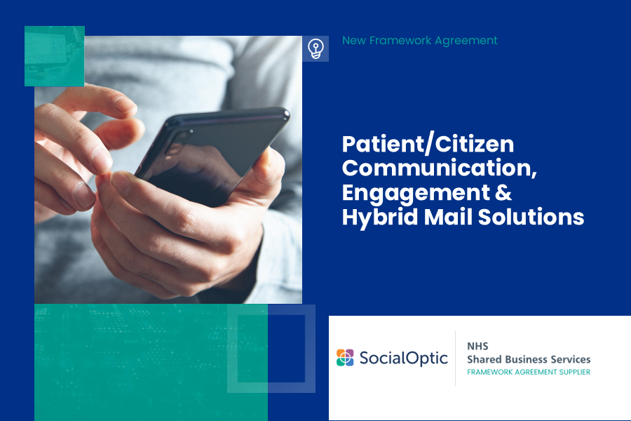 SocialOptic Appointed to NHS SBS Patient/Citizen Communication Framework for Patient Experience